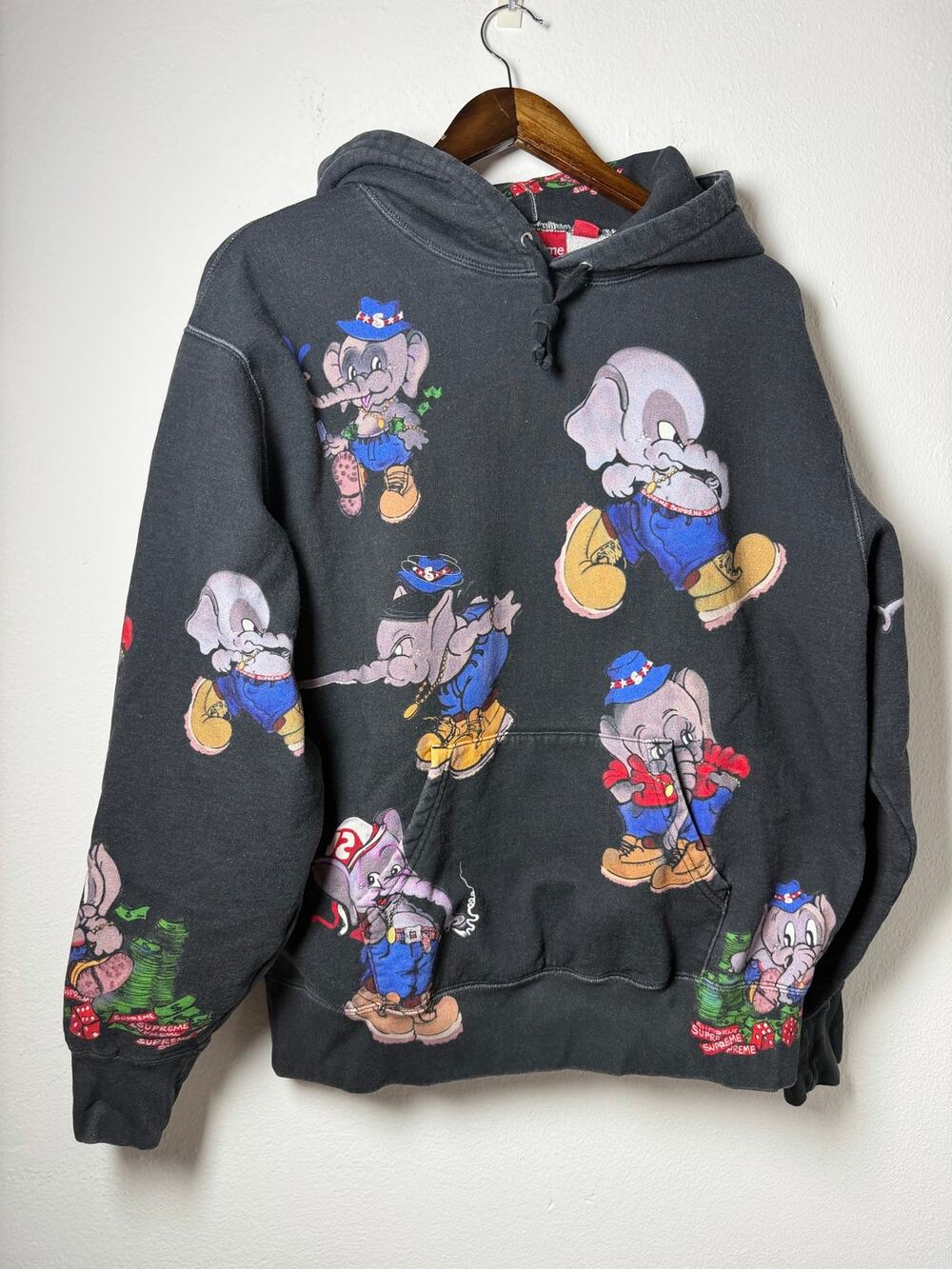 Supreme Elephant Hooded Sweatshirt 'Black'